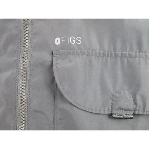 FIGS Jacket Mens XL Black Technical Collection‎ Hooded Windbreaker Outdoor Coat